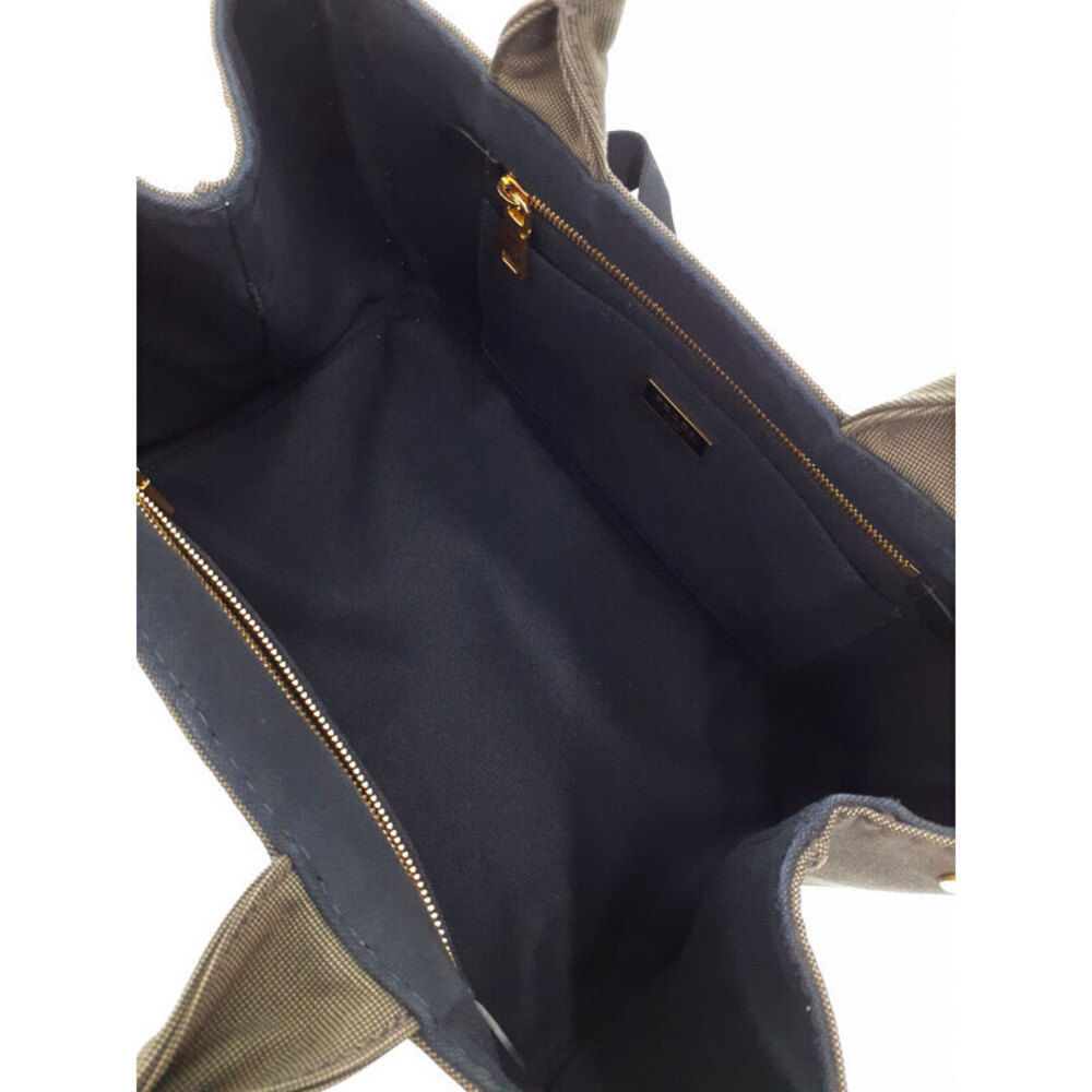 Prada Canapa Convertible Tote Bag khaki canvas Brown Green - Picture 3 of 9